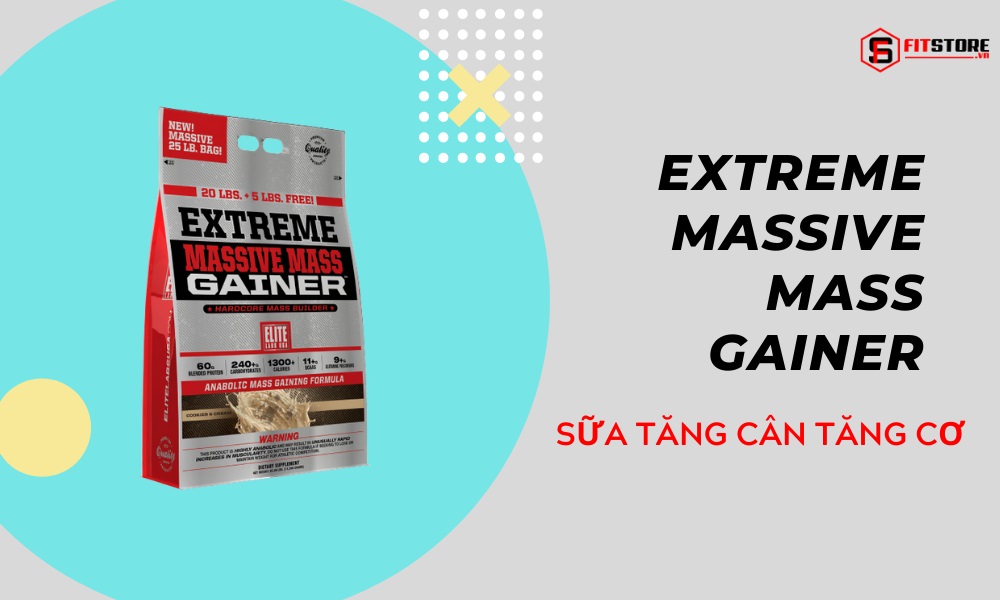 Elite Lab Extreme Massive Mass Gainer 25Lbs 1 Extreme Massive Mass Gainer - Bí Quyết Tăng Cân Tăng Cơ Cho Người Gầy