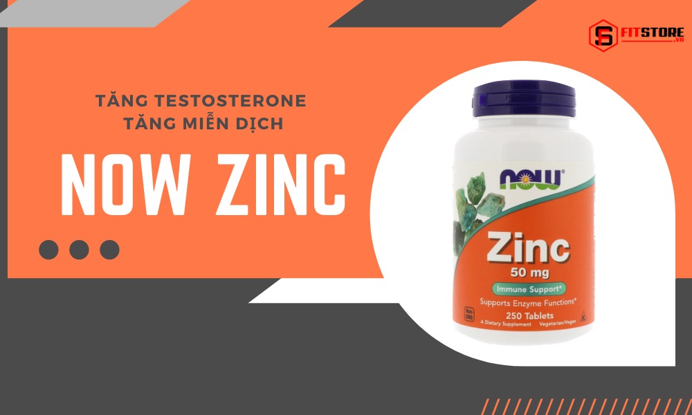 Now Zinc 1 Now Zinc - Tăng Testosterone Tăng Miễn Dịch