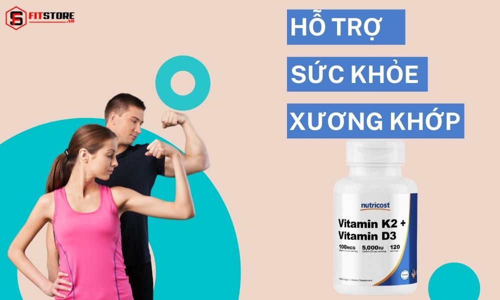 Nutricost Vitamin K2 D3 Hỗ Trợ Sức Khỏe Xương Khớp