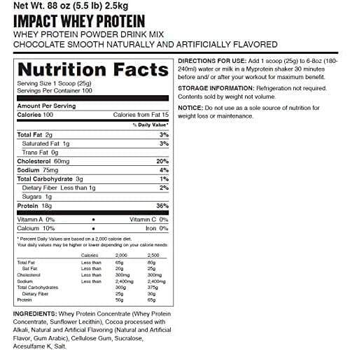 Impact Whey Protein 2,5Kg
