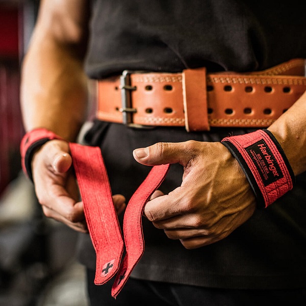 Dây Kéo Lưng Harbinger Padded Leather Lifting Straps