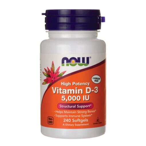 Now Vitamin D3 5000 IU 240 Viên